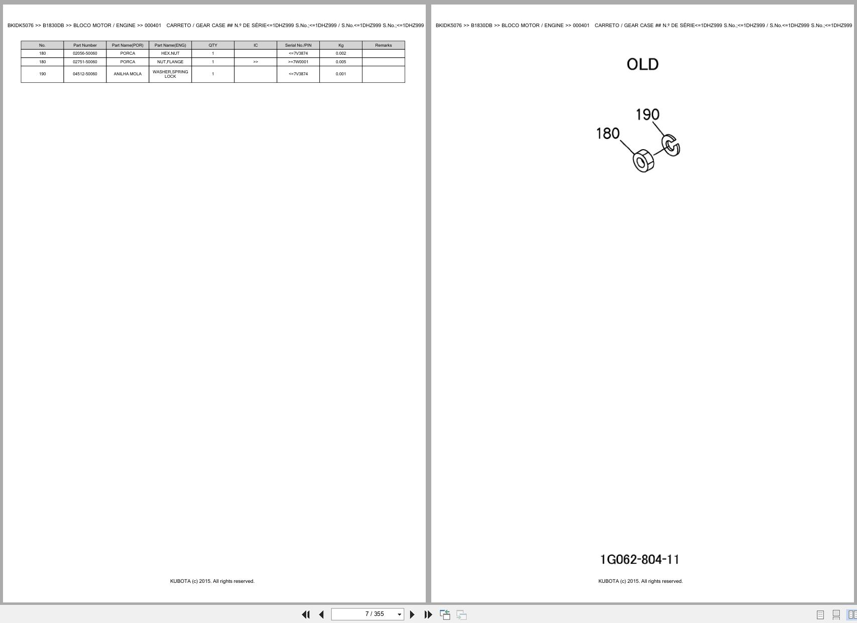 Kubota Compact Tractor B1830DB Spare Parts Catalog EN PT (3)