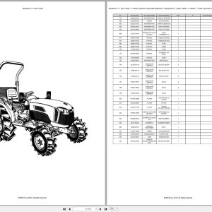 Kubota Compact Tractor B2311HDB Spare Parts Catalog EN PT (1)