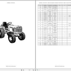 Kubota Compact Tractor B2410D ACE Spare Parts Catalog EN PT (1)