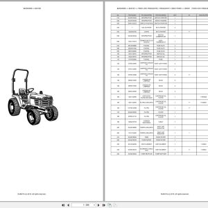 Kubota Compact Tractor B2410D Spare Parts Catalog EN PT (1)