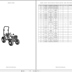Kubota Compact Tractor B2410DN Spare Parts Catalog EN PT (1)