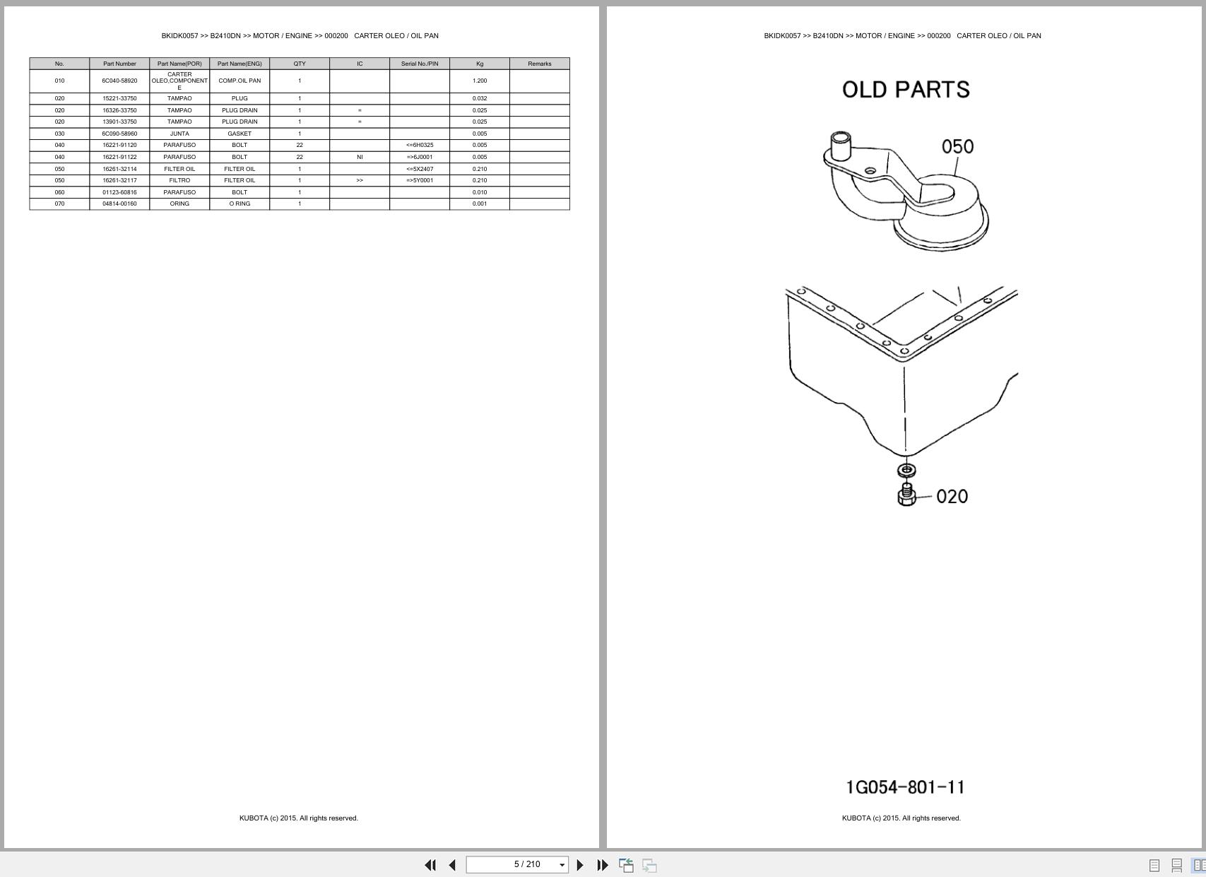 Kubota Compact Tractor B2410DN Spare Parts Catalog EN PT (3)