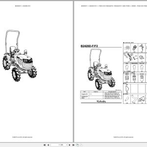 Kubota Compact Tractor B2420D F B2420D F2 Spare Parts Catalog EN PT (1)