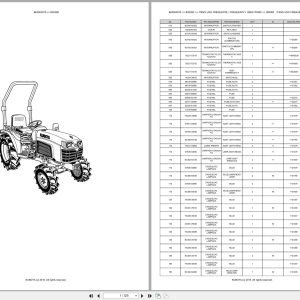Kubota Compact Tractor B2530D Spare Parts Catalog EN PT (1)