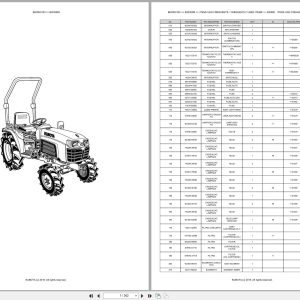 Kubota Compact Tractor B2530DB Spare Parts Catalog EN PT (1)