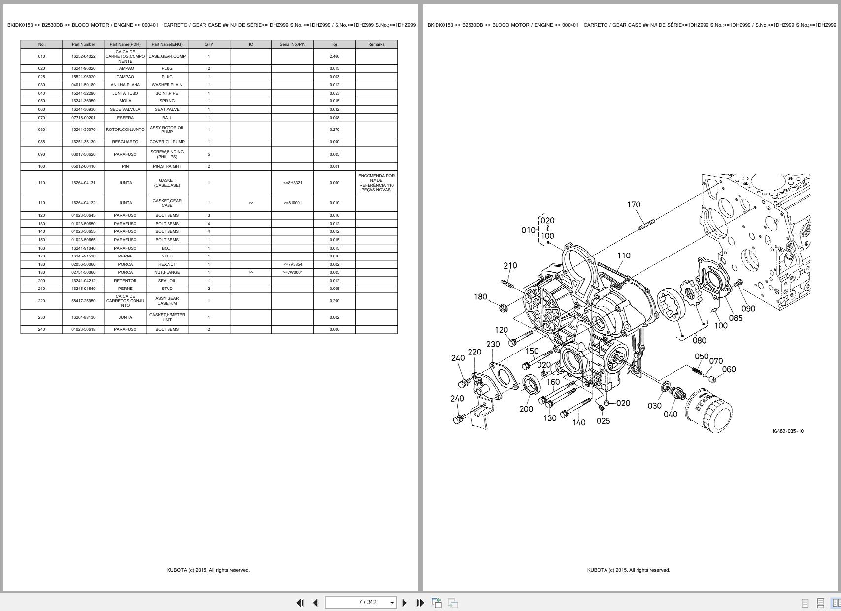 Kubota Compact Tractor B2530DB Spare Parts Catalog EN PT (3)