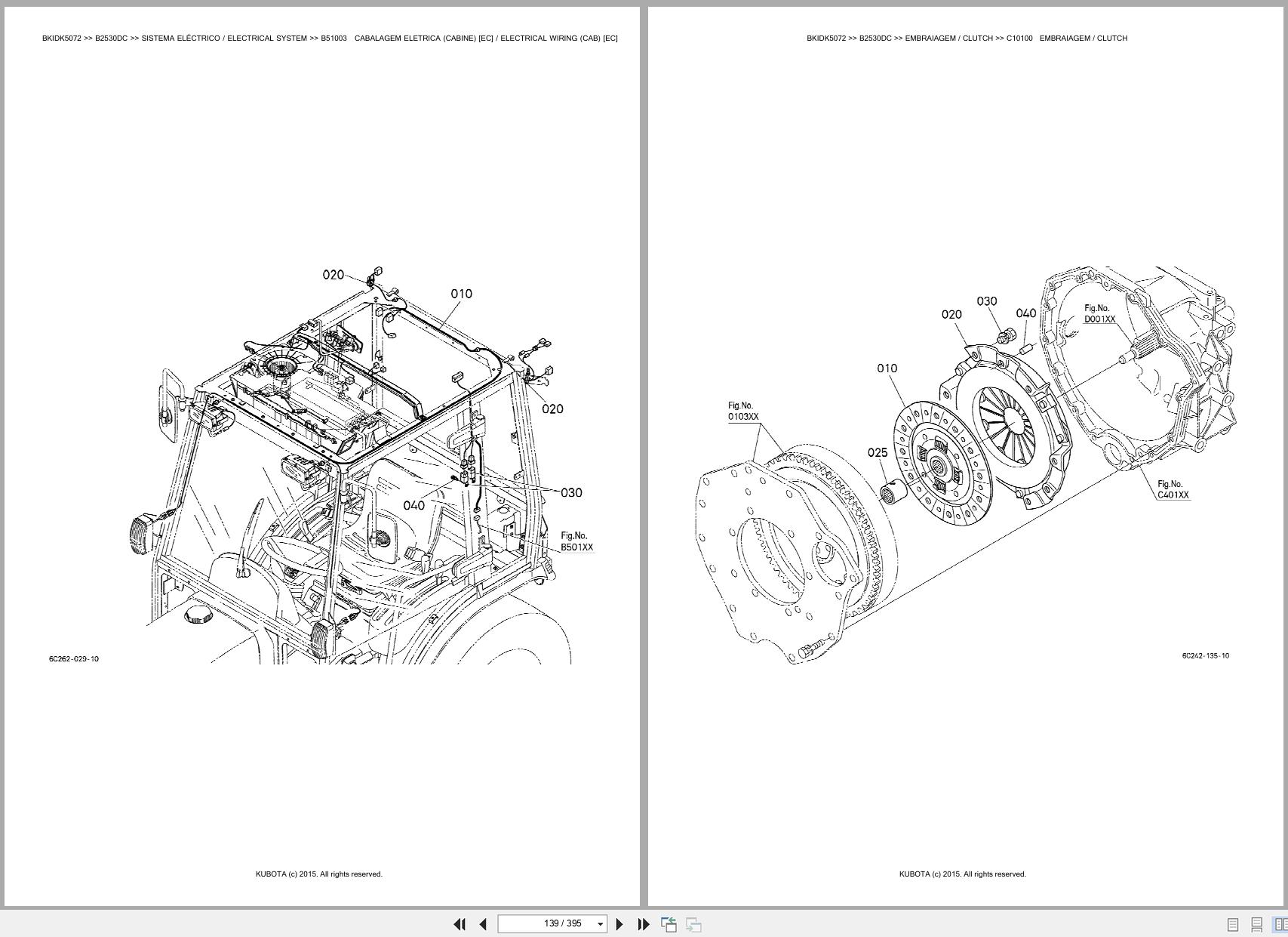 Kubota Compact Tractor B2530DC Spare Parts Catalog EN PT (2)