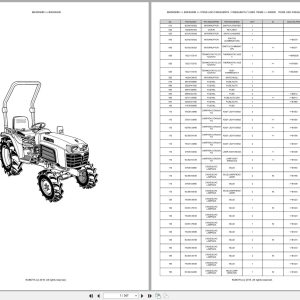 Kubota Compact Tractor B2530HDB Spare Parts Catalog EN PT (1)