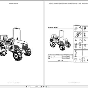 Kubota Compact Tractor B2650DB M Spare Parts Catalog EN PT (1)