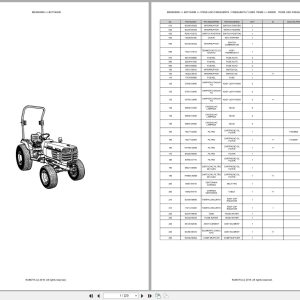 Kubota Compact Tractor B2710HDB Spare Parts Catalog EN PT (1)