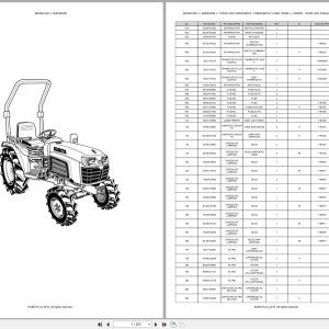 Kubota Compact Tractor B3030HDB Spare Parts Catalog EN PT (1)