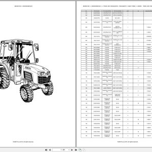 Kubota Compact Tractor B3030HDBC(EC) Spare Parts Catalog EN PT (1)