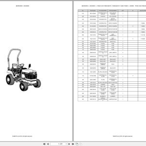 Kubota Compact Tractor BX2200D Spare Parts Catalog EN PT (1)