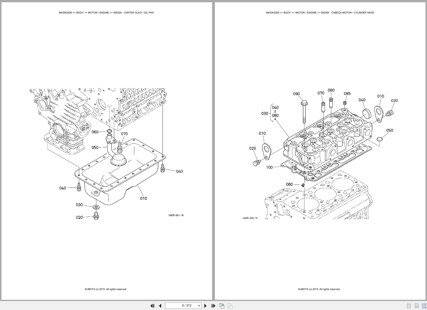 Kubota Compact Tractor BX231 Spare Parts Catalog EN PT (3)