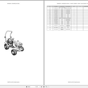 Kubota Compact Tractor BX2350D 70001 Spare Parts Catalog EN PT (1)