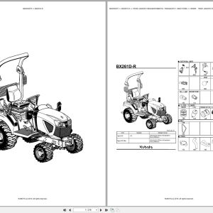 Kubota Compact Tractor BX261D R Spare Parts Catalog EN PT (1)