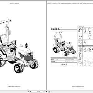 Kubota Compact Tractor BX261D R1 Spare Parts Catalog EN PT (1)