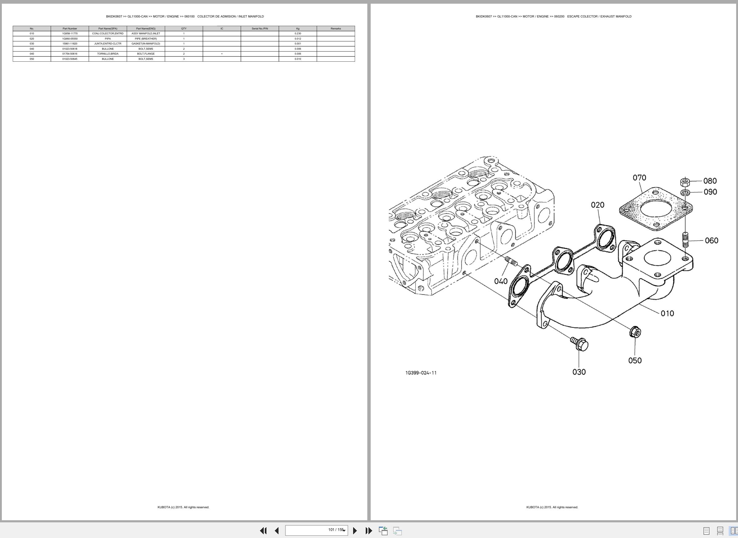 Kubota Diesel Generator GL11000 CAN Spare Parts Catalog EN ES (3)