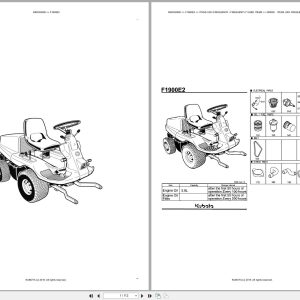 Kubota Front Mower F1900E2 Spare Parts Catalog EN PT (1)