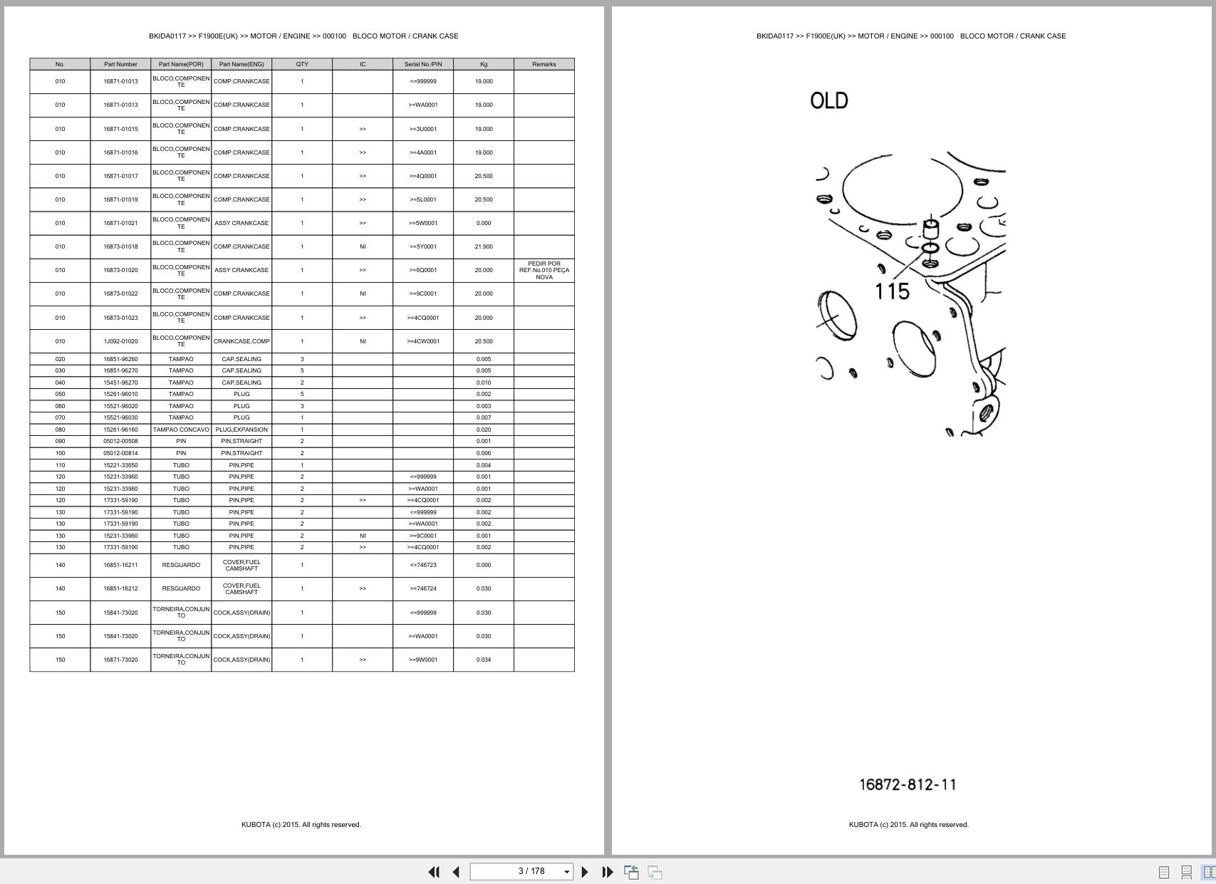 Kubota Front Mower F1900E(UK) Spare Parts Catalog EN PT (3)