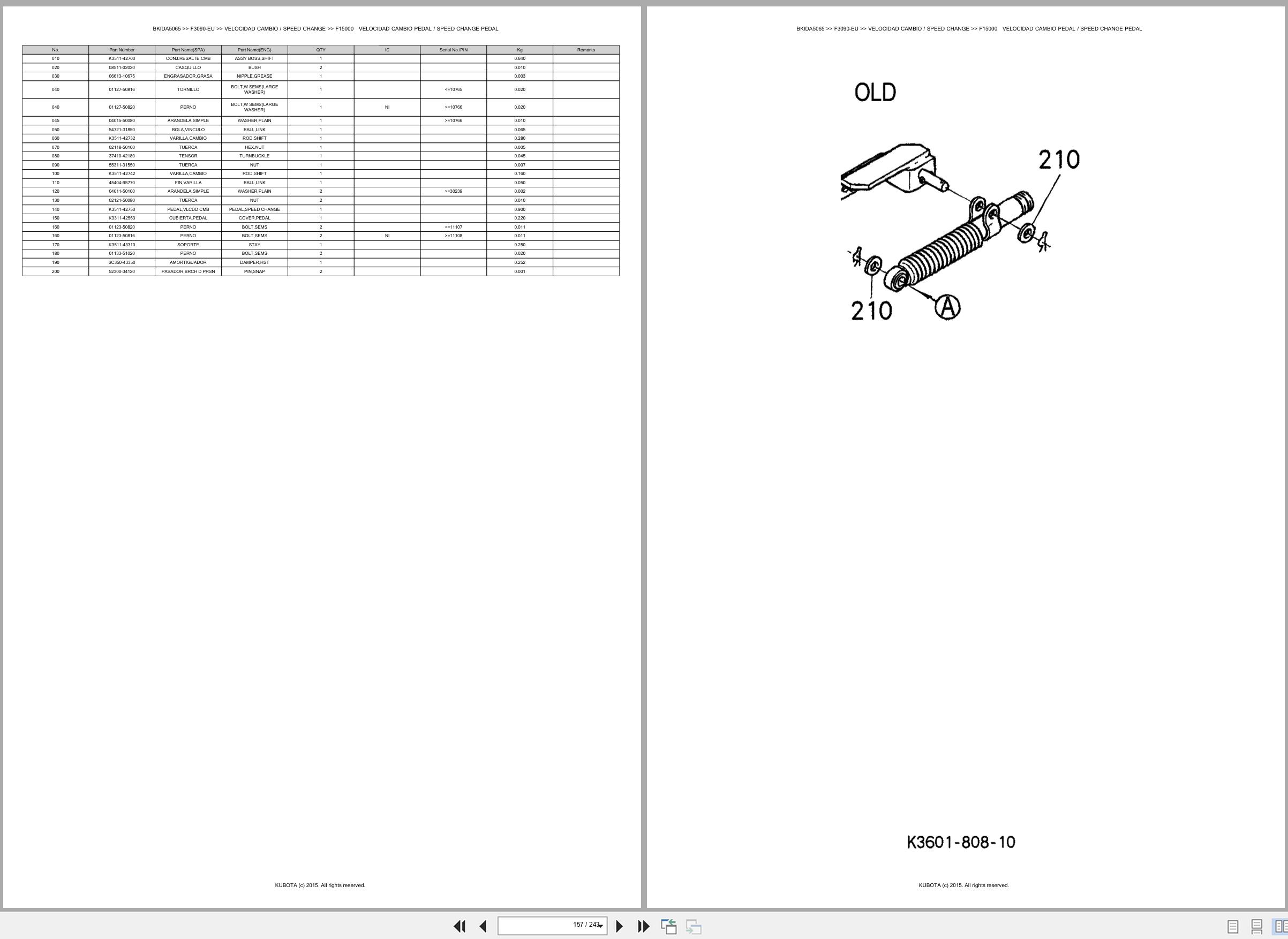 Kubota Front Mower F3090 EU Spare Parts Catalog EN ES (3)