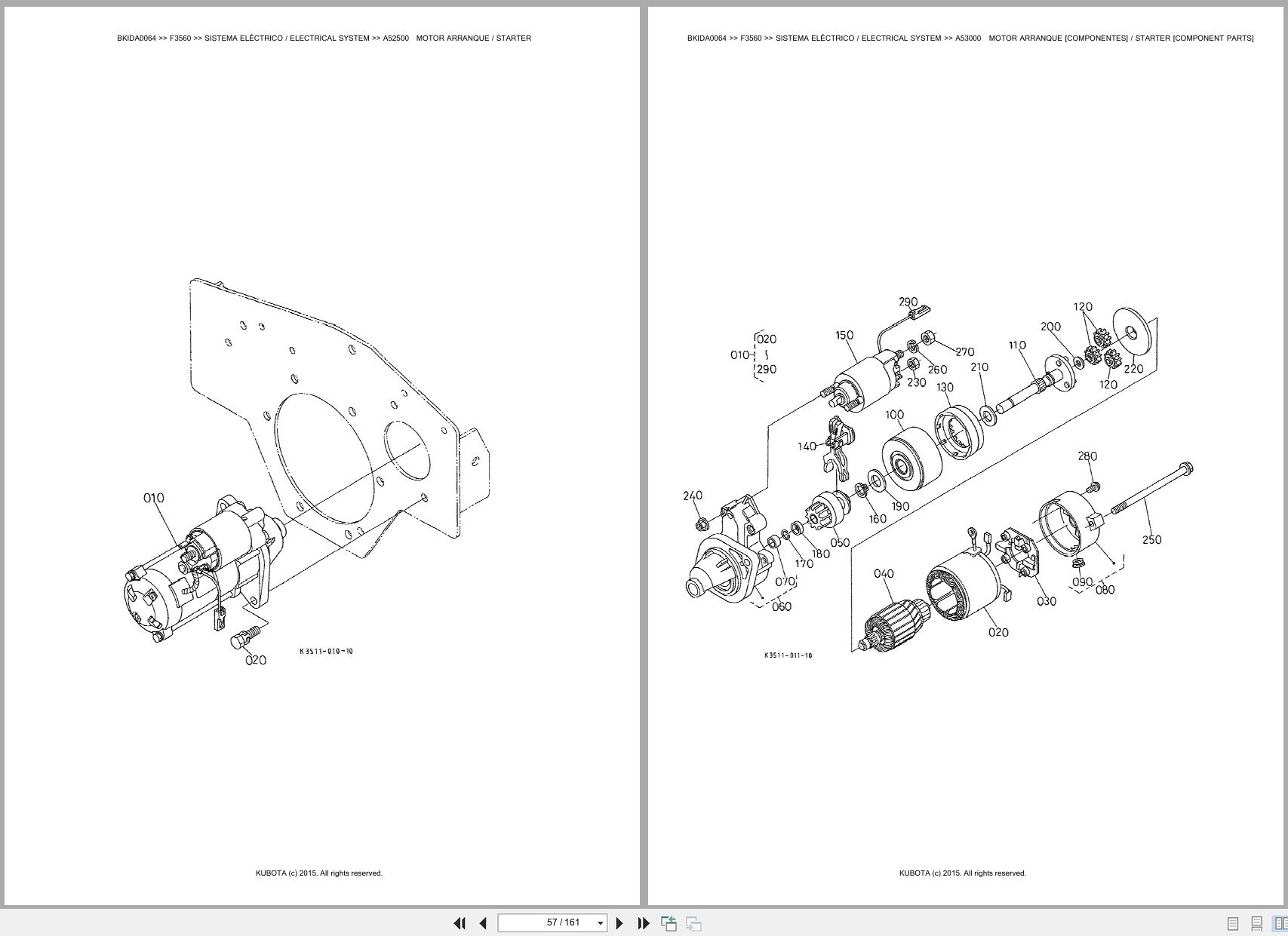Kubota Front Mower F3560 Spare Parts Catalog EN PT (2)