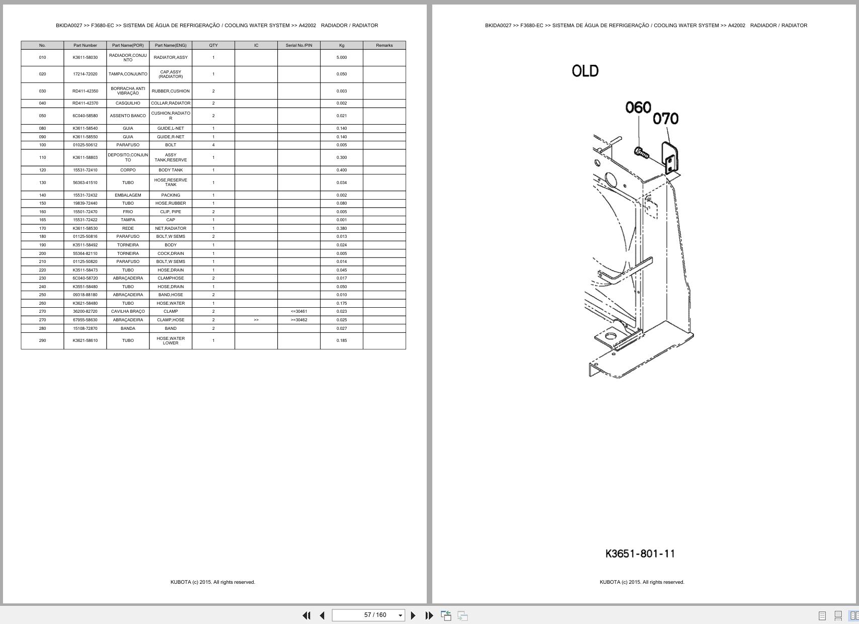 Kubota Front Mower F3680 EC Spare Parts Catalog EN PT (2)