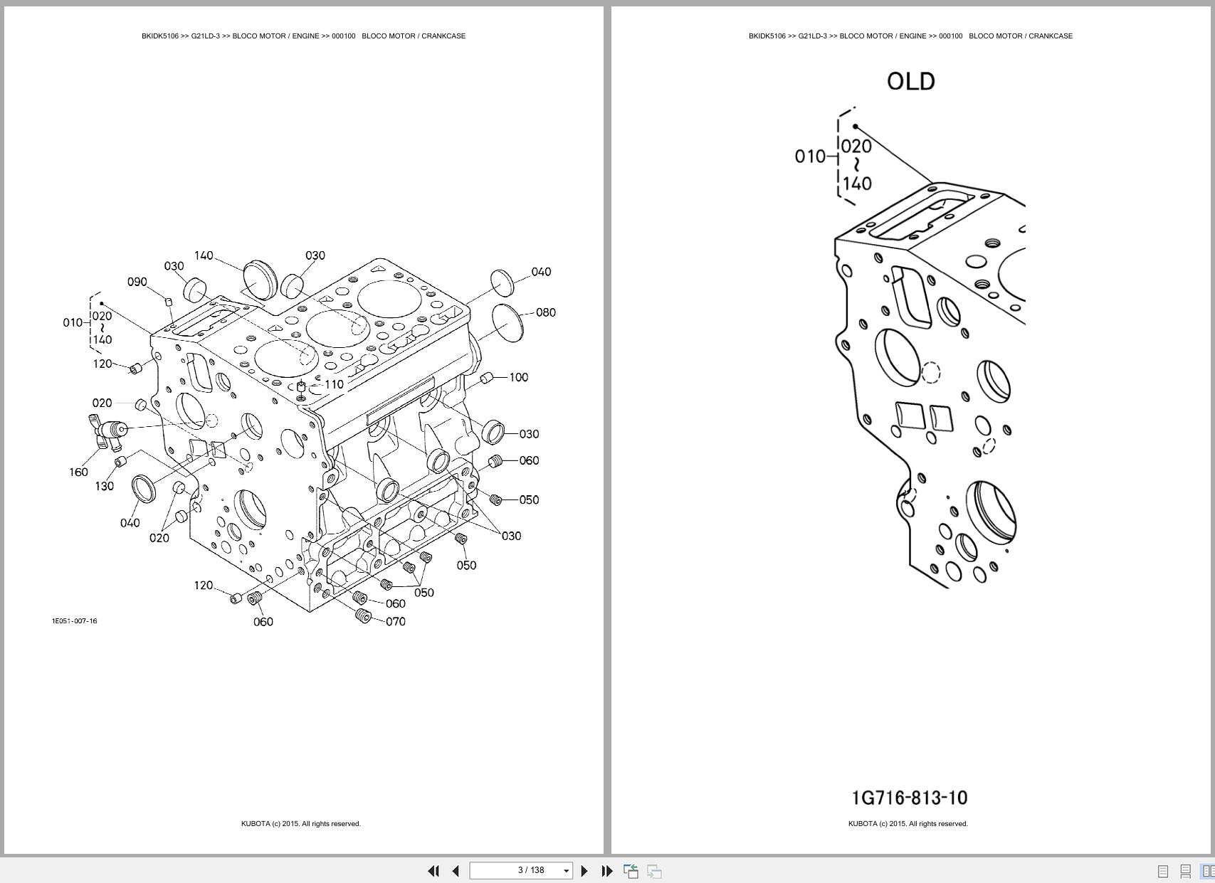 Kubota Garden Tractor G21LD 3 Spare Parts Catalog EN PT (3)