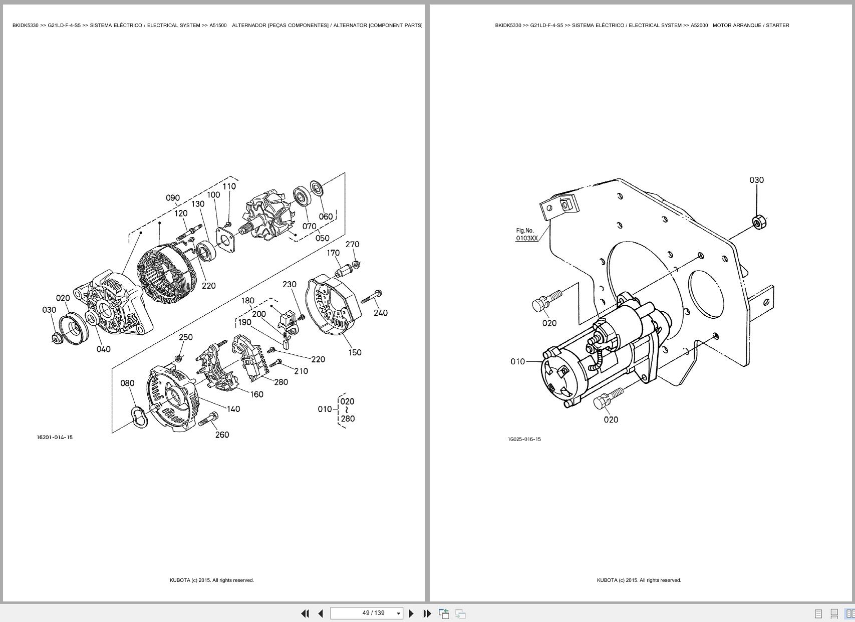 Kubota Garden Tractor G21LD F 4 S5 Spare Parts Catalog EN PT (2)