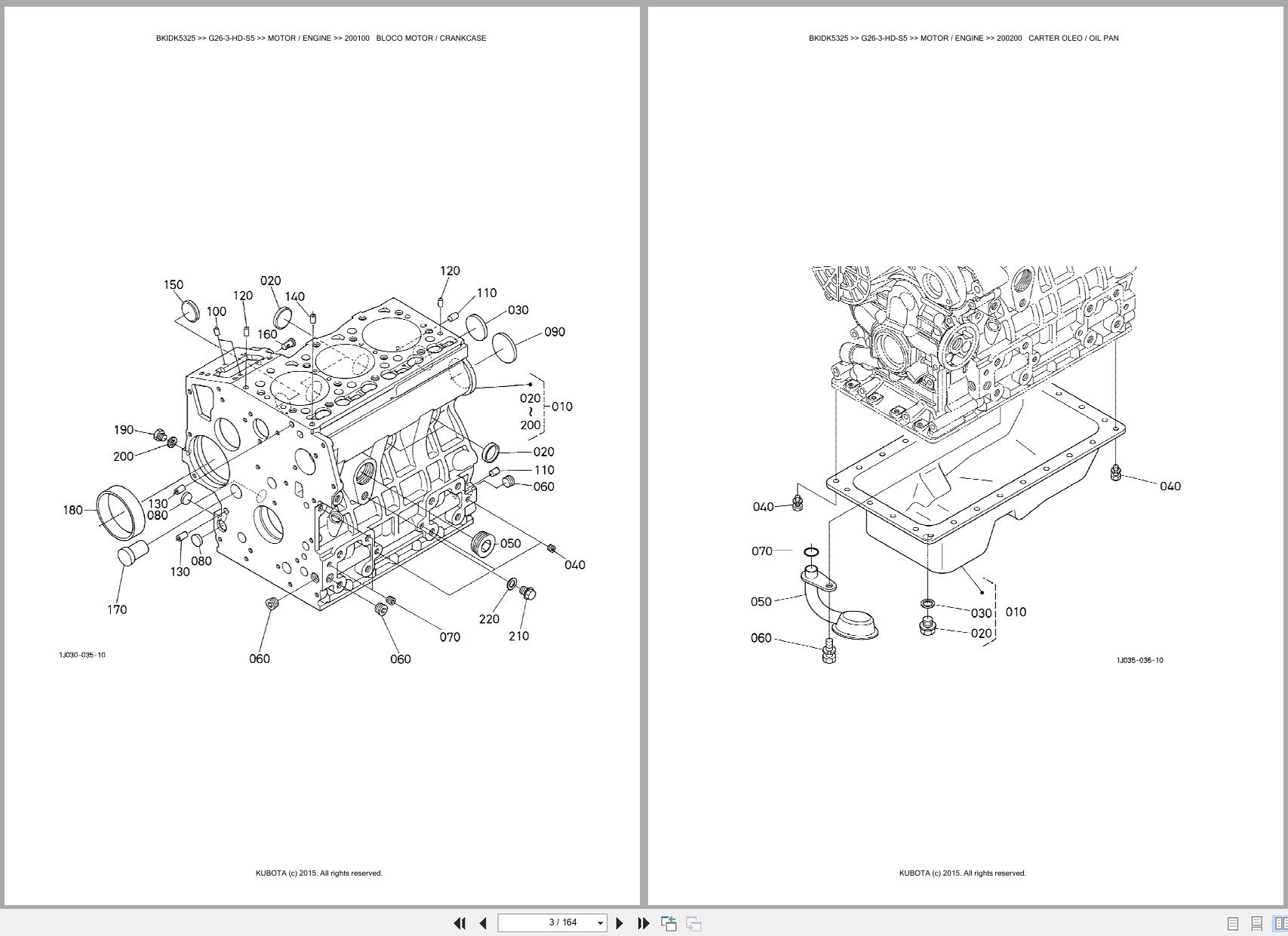 Kubota Garden Tractor G26 3 HD S5 Spare Parts Catalog EN PT (3)
