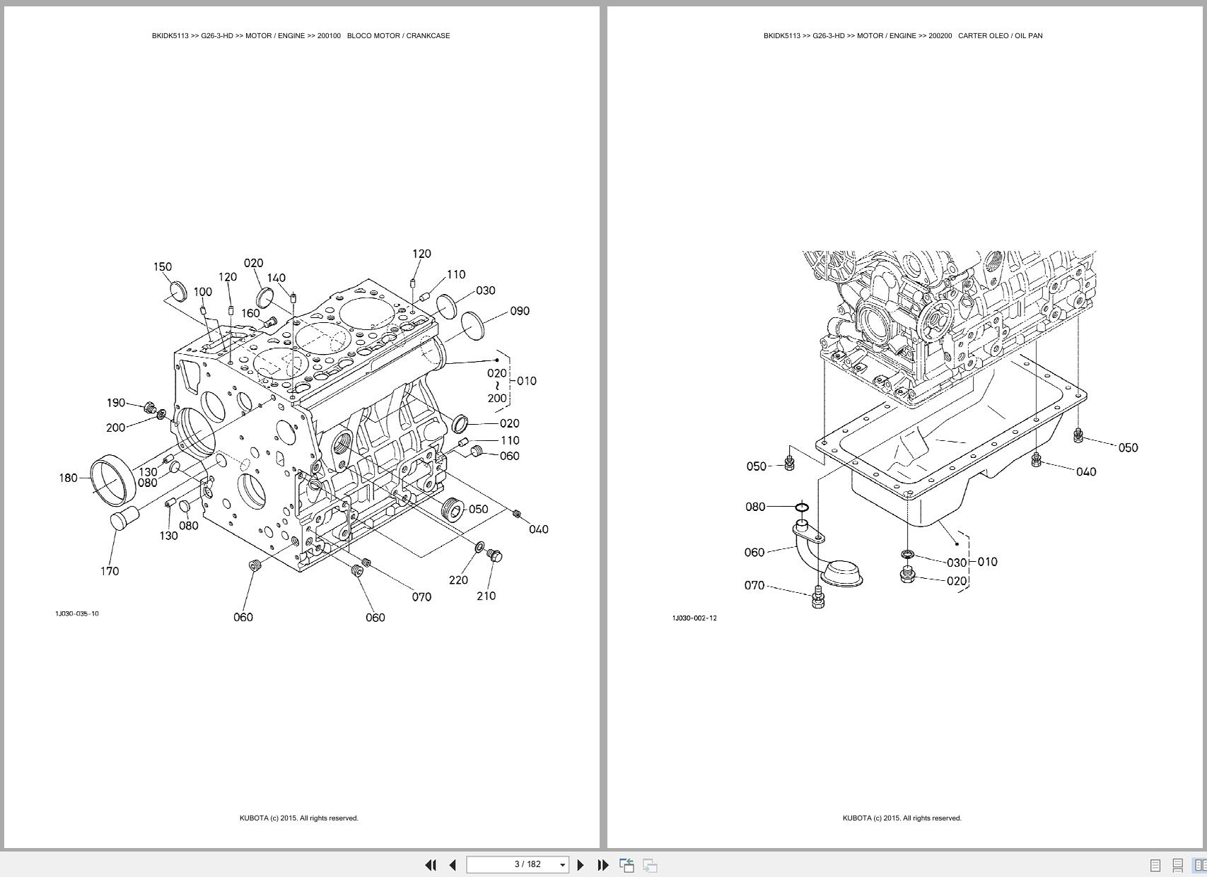 Kubota Garden Tractor G26 3 HD Spare Parts Catalog EN PT (3)