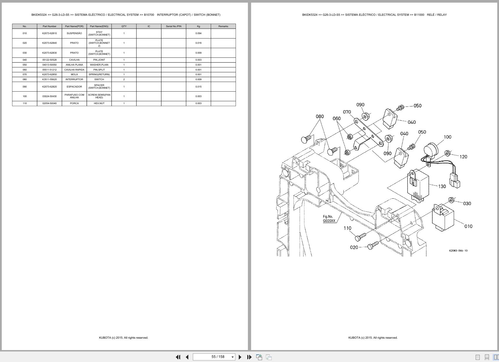 Kubota Garden Tractor G26 3 LD S5 Spare Parts Catalog EN PT (2)
