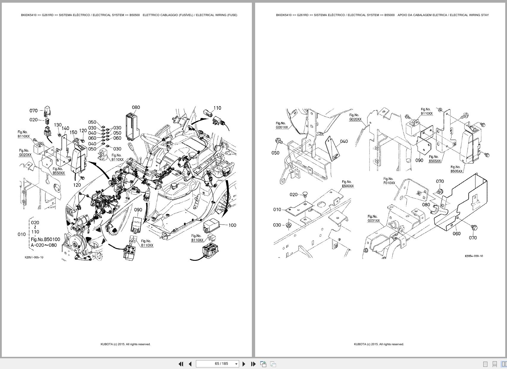 Kubota Garden Tractor G261RD Spare Parts Catalog EN PT (2)