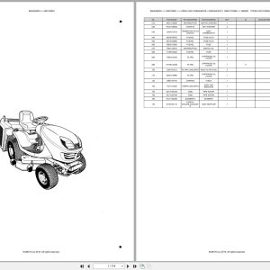 Kubota Lawn Garden Tractor GR2100EC Spare Parts Catalog EN PT (1)