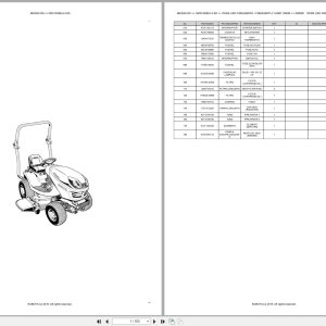 Kubota Lawn Garden Tractor GR2120SEU 3 S5 Spare Parts Catalog EN PT (1)