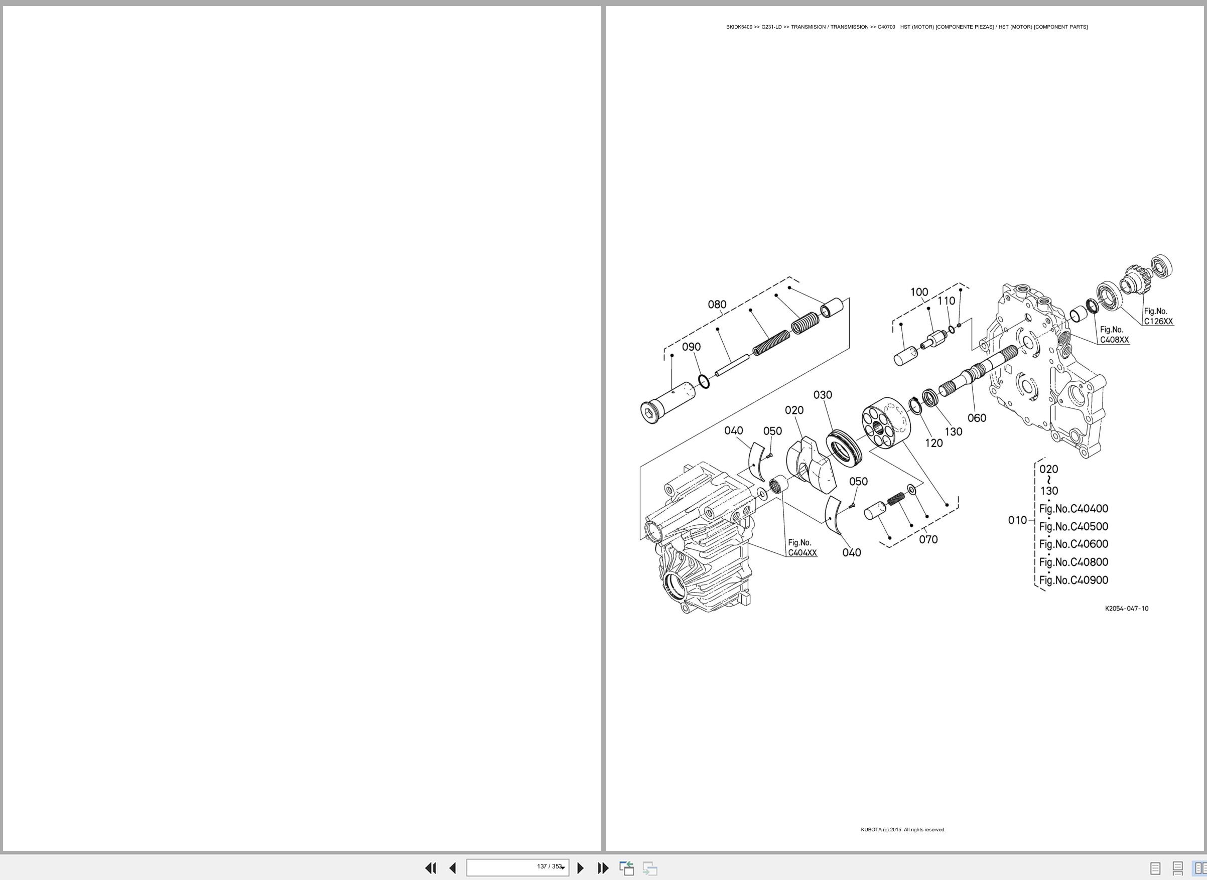 Kubota Lawn Mower G231 LD Spare Parts Catalog EN ES (2)