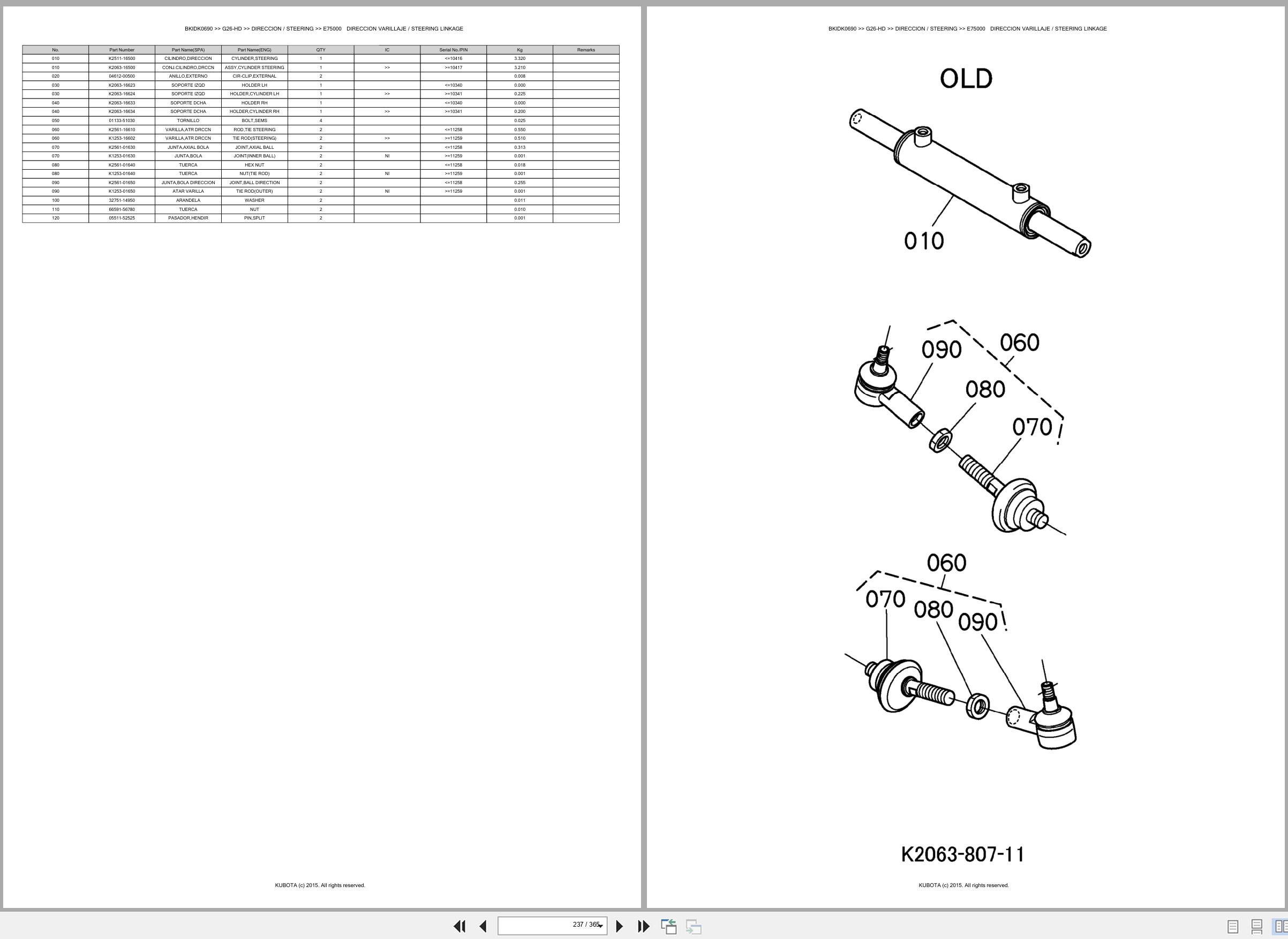 Kubota Lawn Mower G26 HD Spare Parts Catalog EN ES (3)