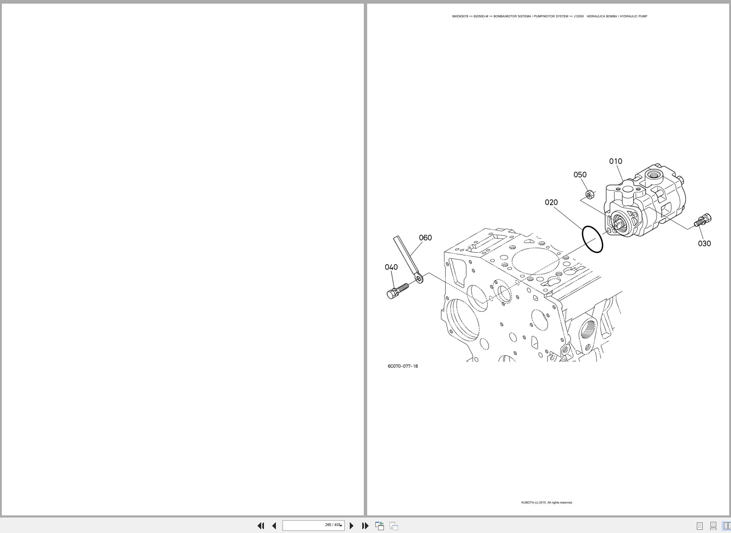Kubota Tractor B2050D M Spare Parts Catalog EN ES (3)