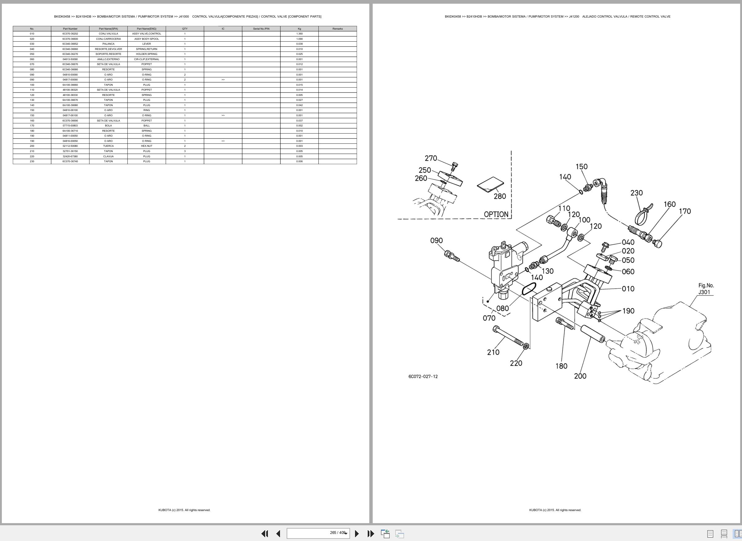 Kubota Tractor B2410HDB Spare Parts Catalog EN ES (3)