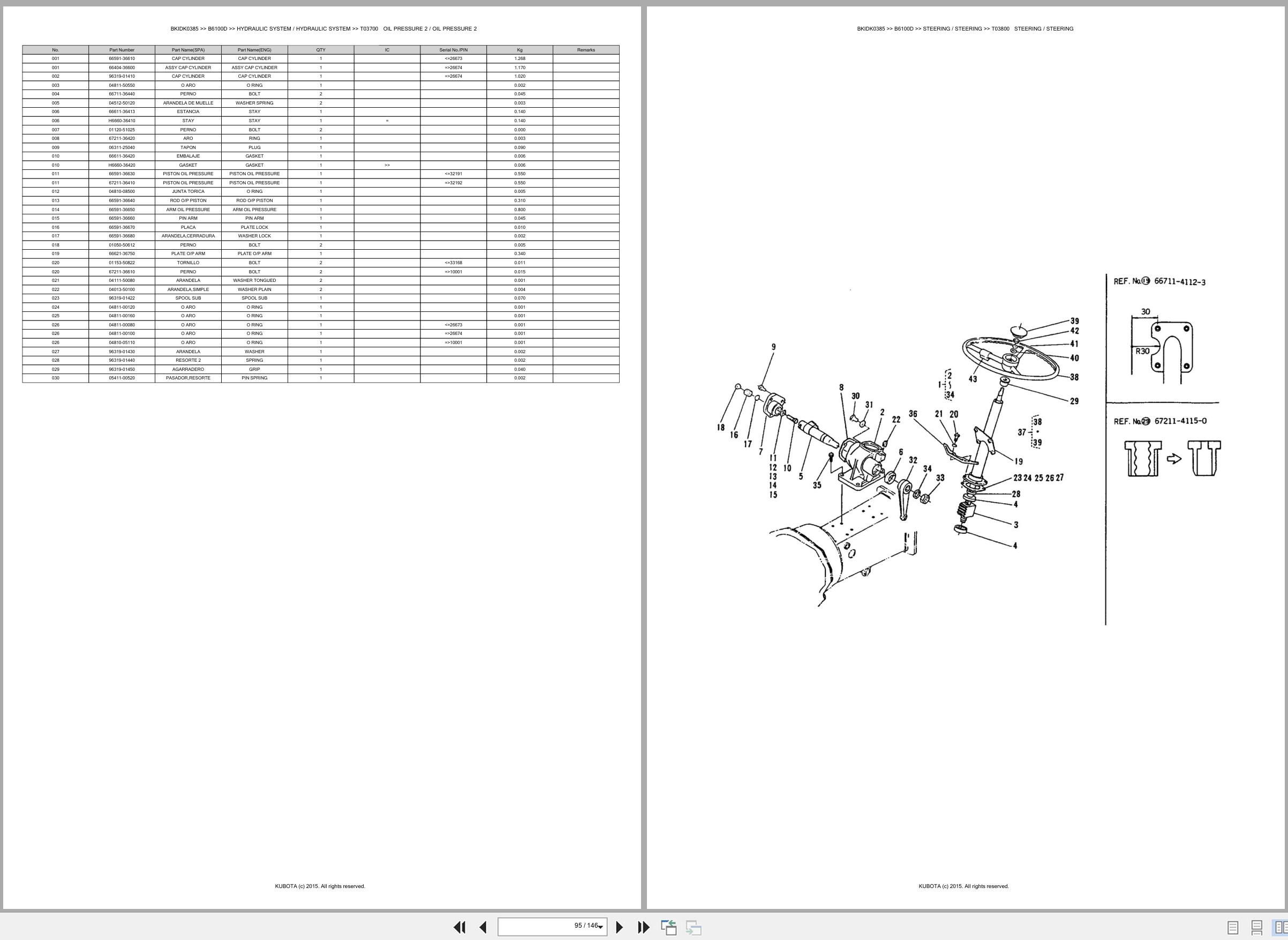 Kubota Tractor B6100D Spare Parts Catalog EN ES (3)