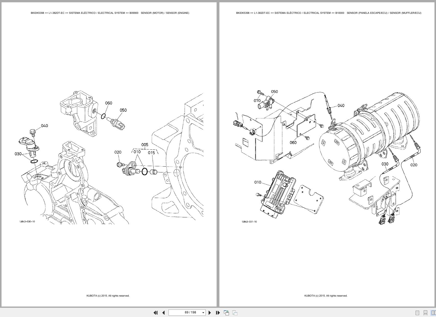 Kubota Tractor L1 382DT EC Spare Parts Catalog EN PT (2)