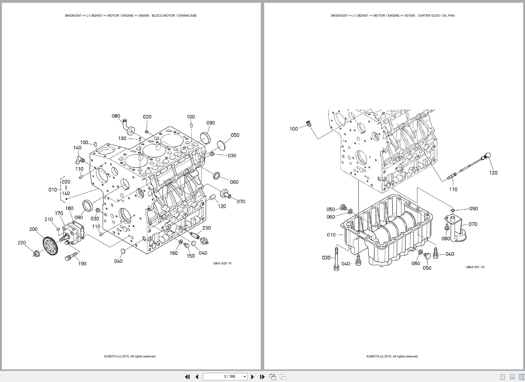 Kubota Tractor L1 382HST Spare Parts Catalog EN PT (3)