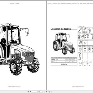 Kubota Tractor L1 522DCN Spare Parts Catalog EN PT (1)