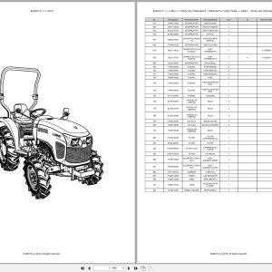 Kubota Tractor L1361H Spare Parts Catalog EN PT (1)