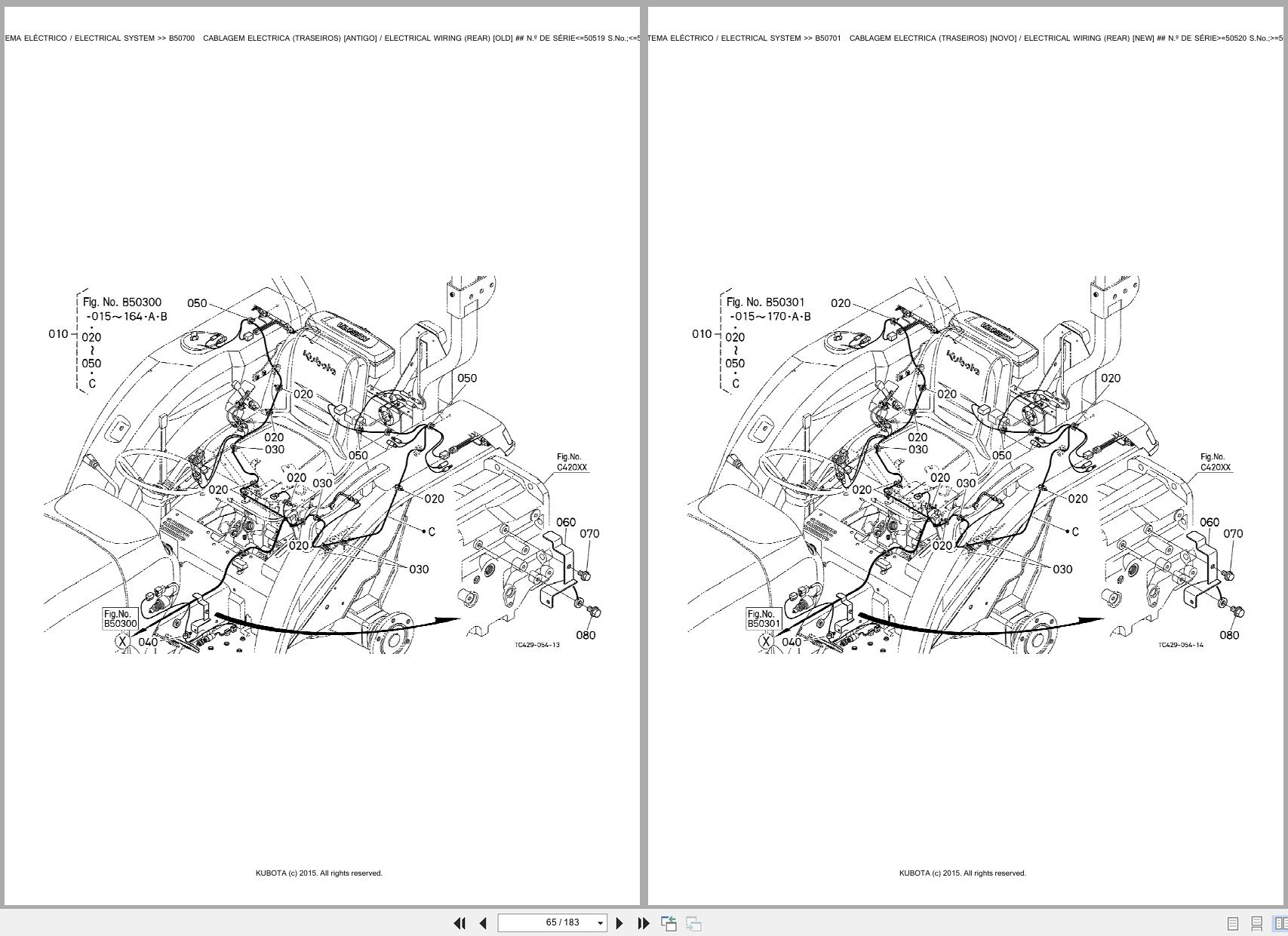 Kubota Tractor L1361H Spare Parts Catalog EN PT (2)