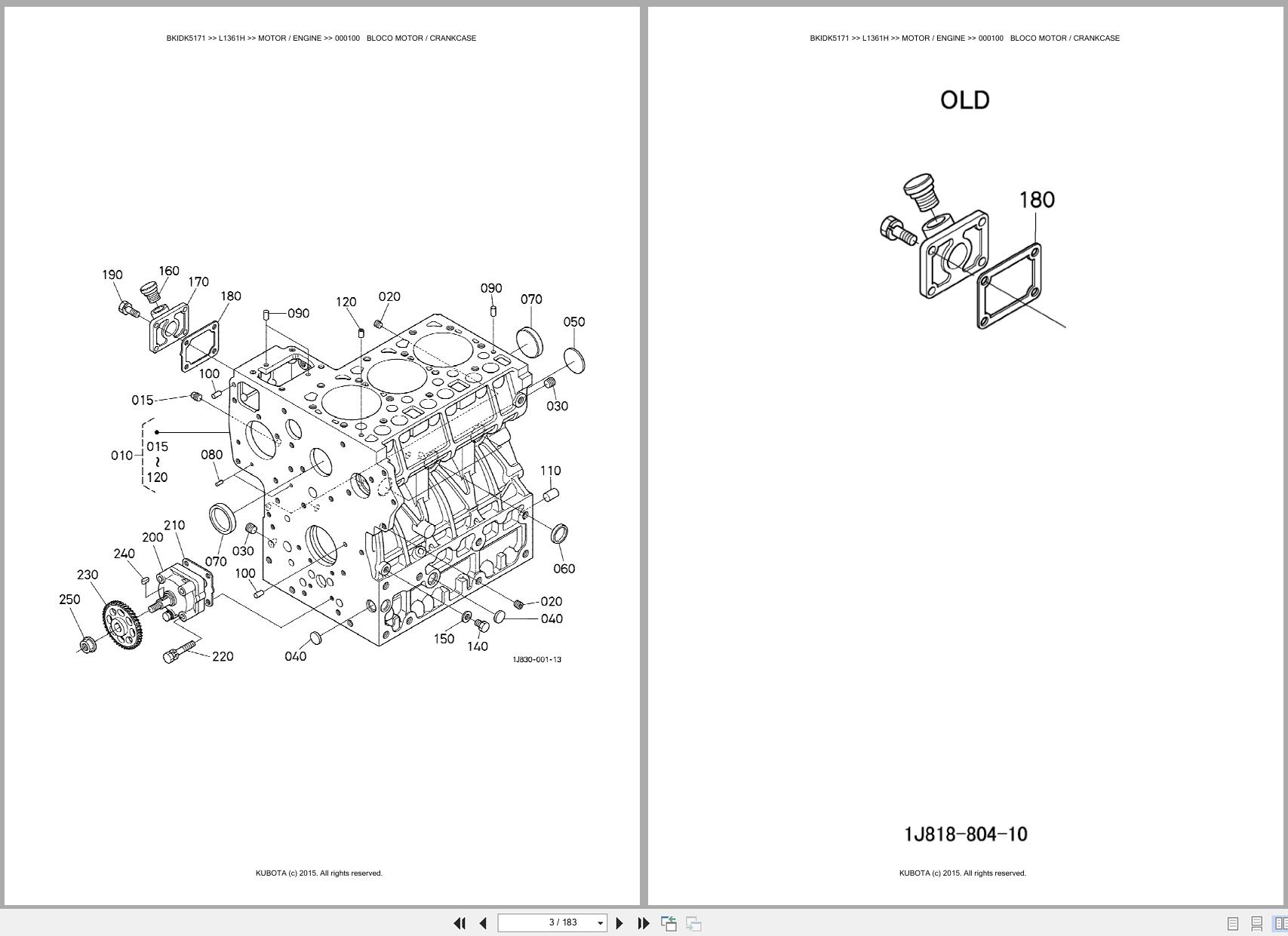 Kubota Tractor L1361H Spare Parts Catalog EN PT (3)