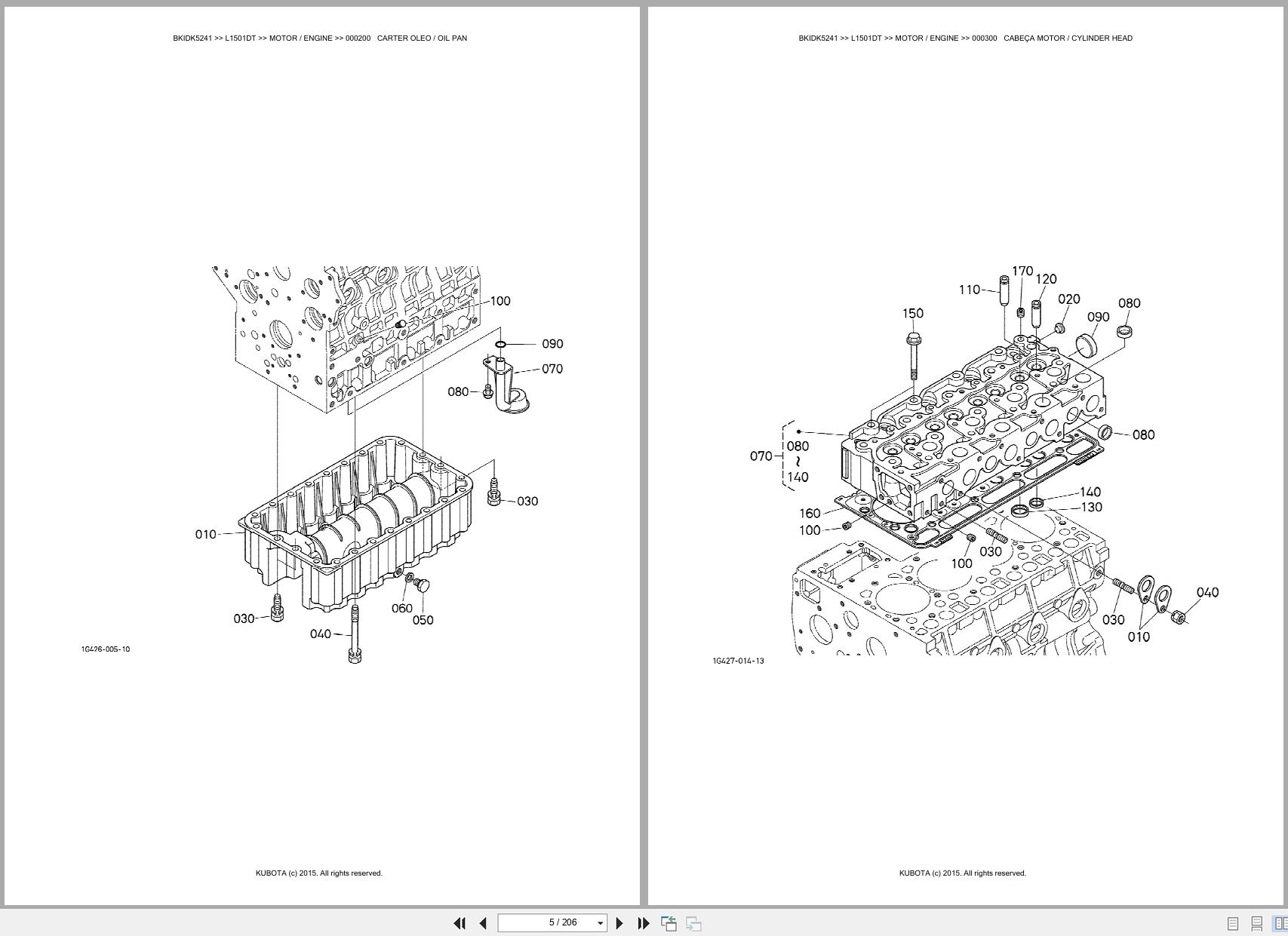 Kubota Tractor L1501DT Spare Parts Catalog EN PT (3)