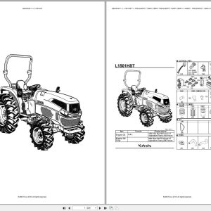 Kubota Tractor L1501HST Spare Parts Catalog EN PT (1)