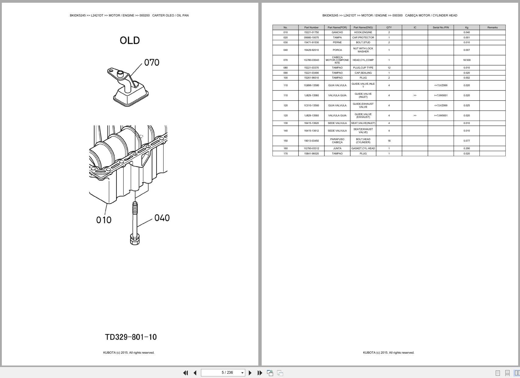 Kubota Tractor L2421DT Spare Parts Catalog EN PT (3)