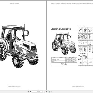 Kubota Tractor L2501DT C Spare Parts Catalog EN PT (1)